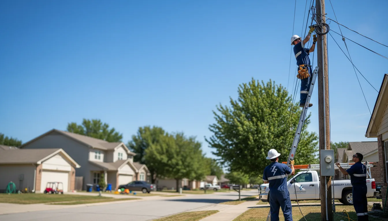 Residential electrician providing installation services in Mount Clemens, MI